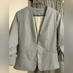 gray blazer